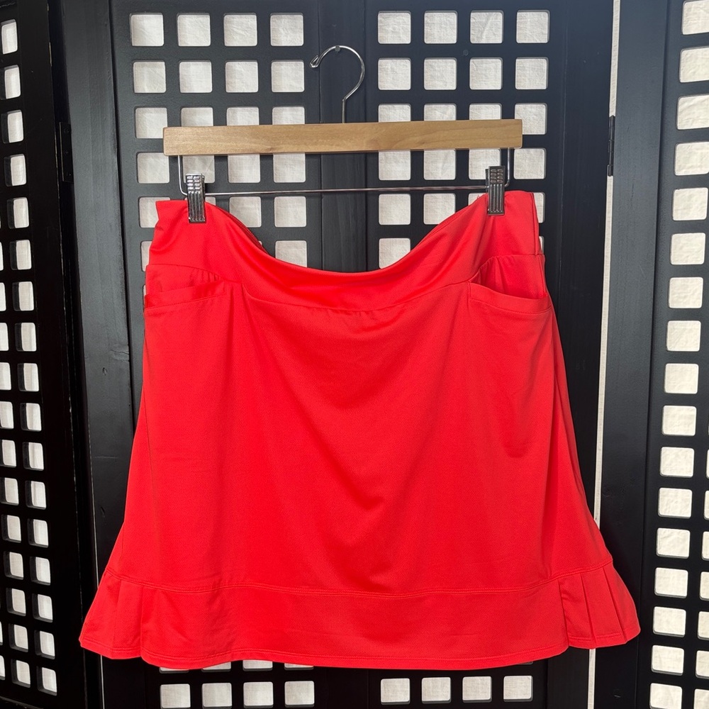 Tail Red A-Line Skirt